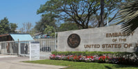 The U.S. Embassy in Yangon, Myanmar in 2021. 
