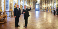 President Trump Dines With Macron At Versailles Following G7 Summit