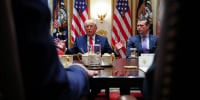 President Trump Meets With His Cabinet At The White House