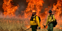 Prescribed burn at Rocky Mountain Arsenal Wildlife Refuge"n"n