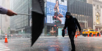 New York City Area Under Flash Flooding Warning As Torrential Rain Storms Move Through City