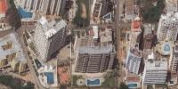 Apartment building in La Guaira, Venezuela, on June 22, 2026 and on June 25 after the earthquakes.