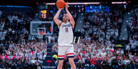 Check out the best moments from Alex Karaban's redshirt senior season at UConn, which he leaves as the program's all-time winningest player.