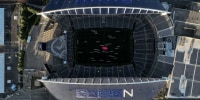 An overhead aerial photo of Seattle Stadium.
