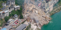Rescue Operations Underway After Landslide In Chongqing