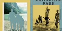 Photo illustration of cut-out family photo at the beach 