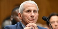 Dr. Anthony Fauci testifies during a Senate committee hearing on July 29, 2026. 