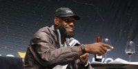 NEW YORK, NEW YORK - JULY 16: LeBron James speaks onstage during the mind the game panel at Fanatics Fest NYC 2026 at Jacob Javits Center on July 16, 2026 in New York City. (Photo by Kevin Mazur/Getty Images for Fanatics)