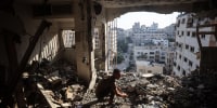 Aftermath of Israeli Airstrike In Gaza