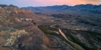 Panoramic View Of The Borderlands: Southwestern U.S. And Mexico