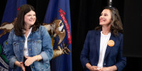 Michigan Senate Candidate Haley Stevens Hosts Meet And Greet With Rep. Jim Clyburn In Detroit