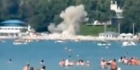 Video shows deadly drone attack on beach in Gelendzhik, Russia (Aug 3, 2026)