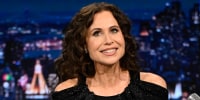 Actress Minnie Driver during an interview with Jimmy Fallon.