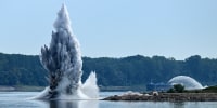 TOPSHOT-ROMANIA-DANUBE-DROUGHT