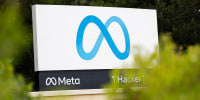 The Meta logo.