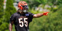 Cincinnati Bengals defensive end Cashius Howell (55) during minicamp, Tuesday, June 16, 2026, at Kettering Health Practice Fields in downtown Cincinnati.