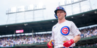 CHICAGO, ILLINOIS - AUGUST 5: Pete Crow-Armstrong #4 of the Chicago Cubs celebrates a home run in the fourth inning of a game against the Los Angeles Dodgers at Wrigley Field on August 5, 2026 in Chicago, Illinois. (Photo by Matt Dirksen/Chicago Cubs/Getty Images)