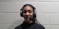 Las Vegas Aces' A'ja Wilson chats with the WNBA Showtime crew about the Aces' win over the Dream and previewing the Vegas' road trip against a stacked schedule.