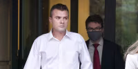 Igor Danchenko leaves Albert V. Bryan United States Courthouse in Alexandria, Va., on Nov. 4, 2021.