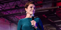 Image: Kari Lake, Republican candidate for Governor of Arizona, speaks on stage during a rally in Scottsdale, Ariz., on Nov. 7, 2022.