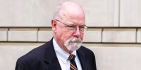 Special Counsel John Durham departs the United States District Court for the District of Columbia