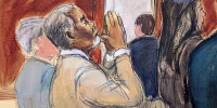 Sean "Diddy" Combs reacts after the verdict were announced Wednesday, July 2, 2025, in Manhattan federal court in New York. 