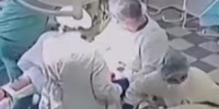 Russian medics conduct surgery amid powerful earthquake