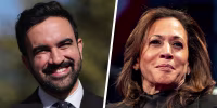 New York mayoral candidate Zohran Mamdani and former Vice President Kamala Harris. 