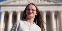 Becky Pepper-Jackson outside the Supreme Court