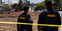 Police respond to a reported active shooter at the Islamic Center of San Diego.