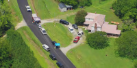Investigators respond at the scene of a mass shooting in Caswell County, N.C.