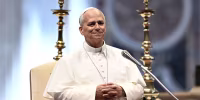 Pope Leo XIV attends a weekly general audience at St Peter's 