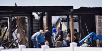 People at the scene.