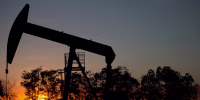 An oil well is seen in Venezuela.