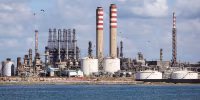 Punta Cardon oil refinery in Venezuela.
