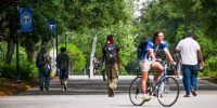 Students head to class.