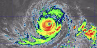 Satellite view of Hurricane Lowell southwest of the Hawaiian Islands on Sept. 5, 2026.