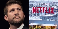 Florida Attorney General James Uthmeier; Netflix sign
