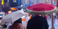 Rainy day in New York City