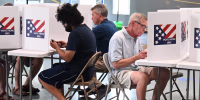 Voters cast their ballots on primary election day on Aug. 4, 2026, in St. Louis, Missouri
