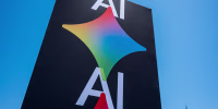 Gemini AI signage.