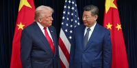 U.S. President Donald Trump, left, and China's President Xi Jinping.