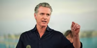 Governor Newsom press conference in Oakland, California