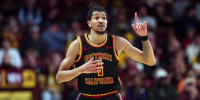 MINNEAPOLIS, MINNESOTA - JANUARY 09: Chad Baker-Mazara #4 of the Southern California Trojans reacts against the Minnesota Golden Gophers in the second half at Williams Arena on January 09, 2026 in Minneapolis, Minnesota. The Trojans defeated the Golden Gophers 70-69 in overtime. (Photo by David Berding/Getty Images)