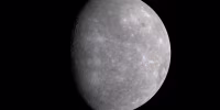 An image of the planet Mercury in space