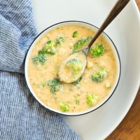 200-Calorie Broccoli Cheddar Soup