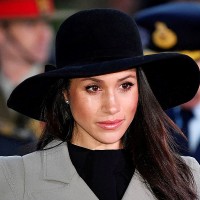 Meghan Markle, the US fiancee of Britain's Prince Harry, attends an Anzac Day dawn service at Hyde Park Corner in London on April 25, 2018. 

Anzac Day commemorates Australian and New Zealand casualties and veterans of conflicts and marks the anniversary of the landings in the Dardanelles on April 25, 1915 that would signal the start of the Gallipoli Campaign during the First World War.