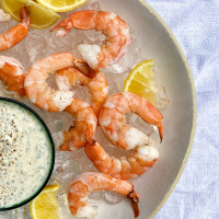 Shrimp Cocktail with Dilly Horseradish Cream