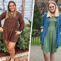 Three images of different Women wearing stylish summer dresses from Amazon