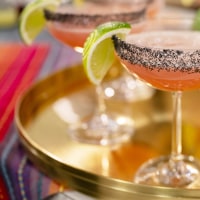 Classic Margarita, Spicy Mango Margarita, Strawberry Margarita & Pineapple Margarita